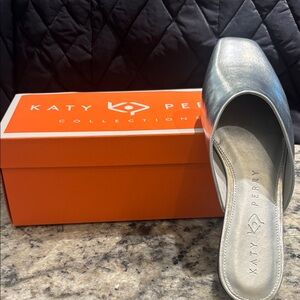 Katy Perry Collections Metallic Silver Mules